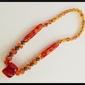 Orange blossom necklace